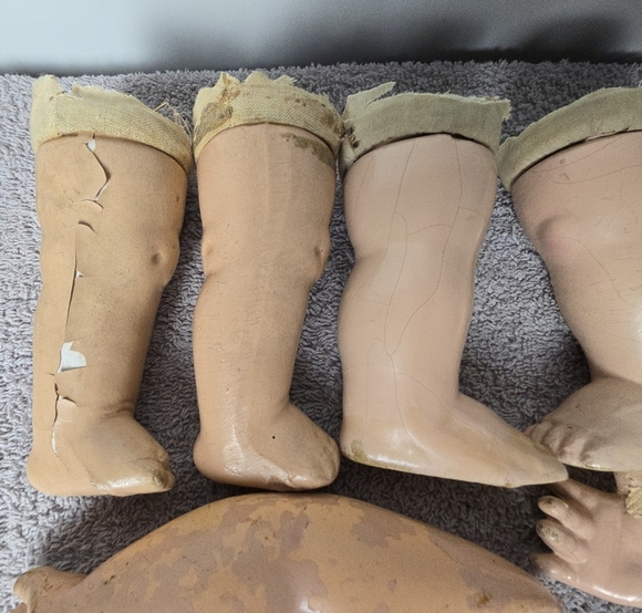 Vintage  Composition Doll Parts - Picture 11 of 12